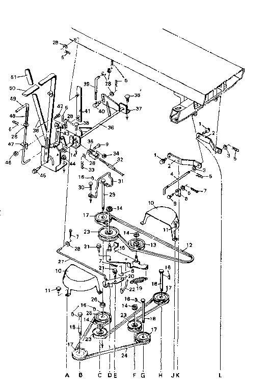 Craftsman 502253622 lift assembly diagram