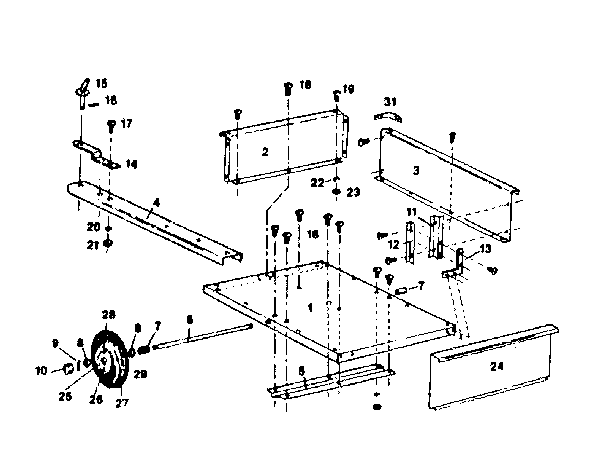 Craftsman 610243540 replacement parts diagram
