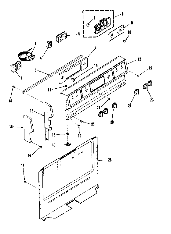 Kenmore 1039278412 backguard diagram