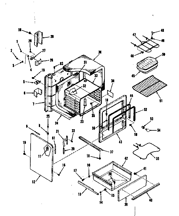 Kenmore 1039278412 body diagram