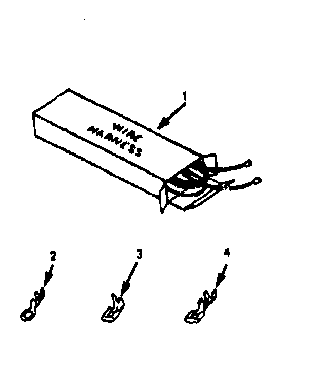 Kenmore 1039278412 wire harness and components diagram