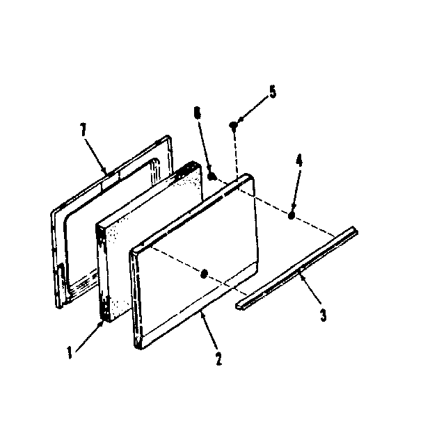 Kenmore 1036208511 oven door diagram