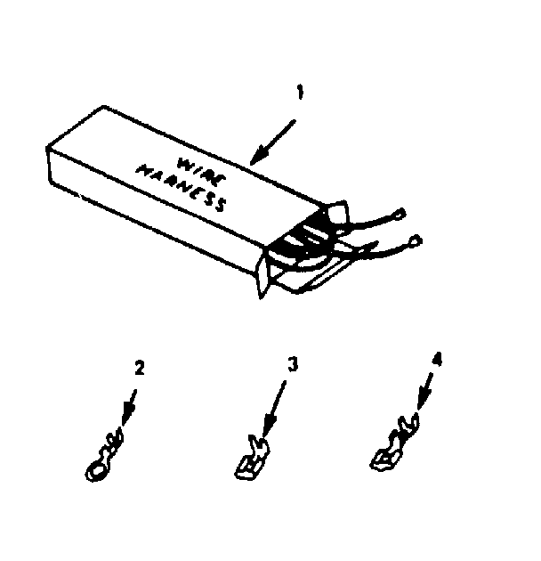 Kenmore 1036208511 wire harnesses and components diagram