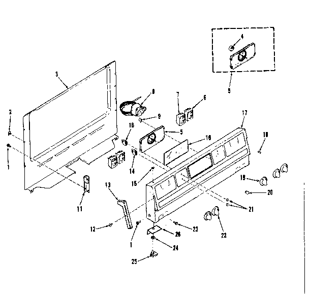 Kenmore 1036268412 backguard diagram