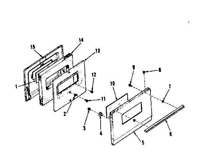 Kenmore 1036268412 model 911.6268412 oven door diagram