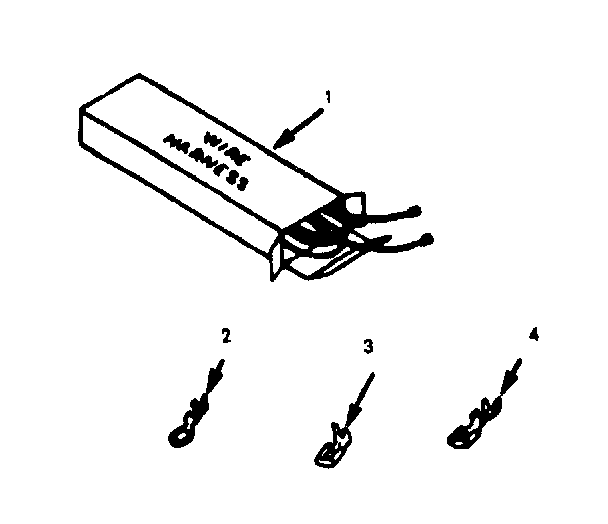 Kenmore 1036268412 wire harnesses and components diagram