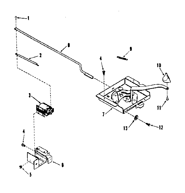 Kenmore 1036408412 power lock section diagram