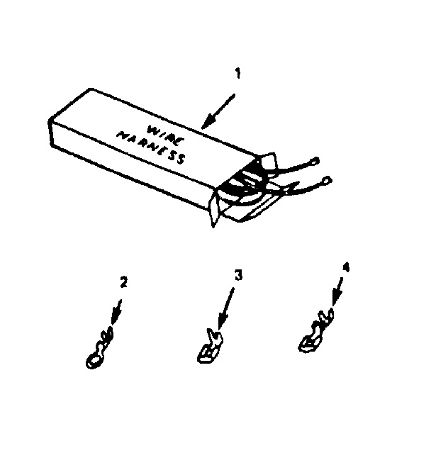 Kenmore 1036408412 wire harnesses and components diagram
