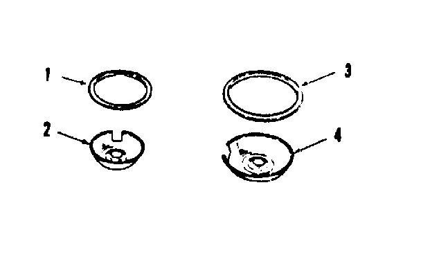 Kenmore 1036408412 optional porcelain pan and chrome ring kit diagram
