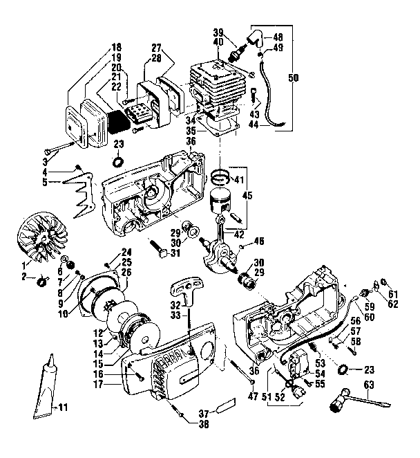 Craftsman 358354870 engine diagram