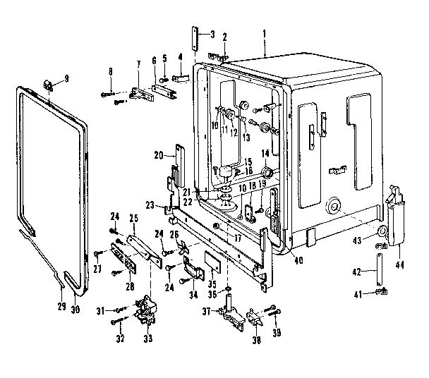 Kenmore 587736210 tub diagram