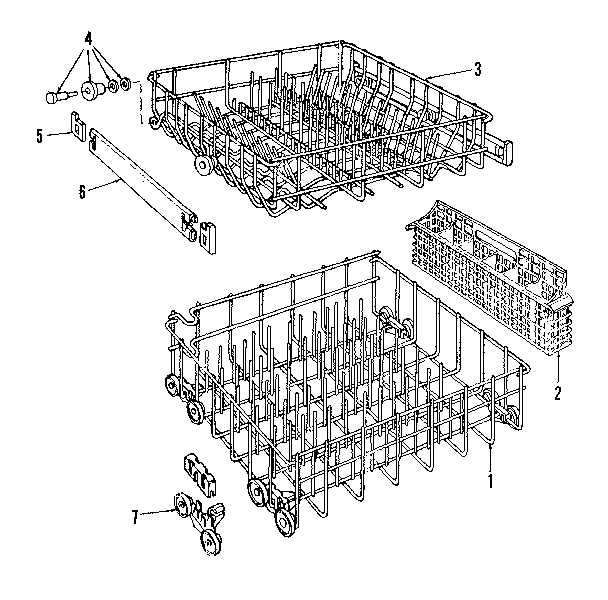 Kenmore 587736210 rack diagram