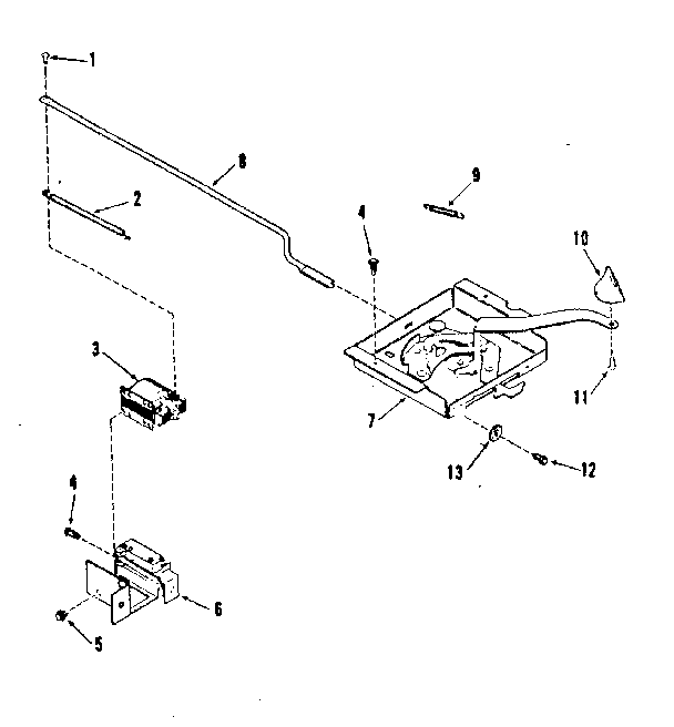 Kenmore 1039378410 power lock section diagram