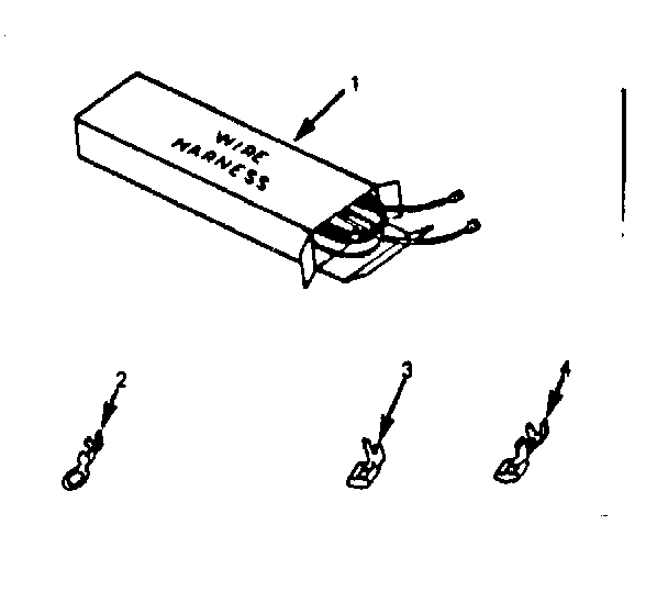 Kenmore 1039378410 wire harnesses and components diagram