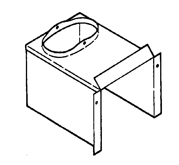 Kenmore 1037278510 optional flue collar no. 8057310 diagram