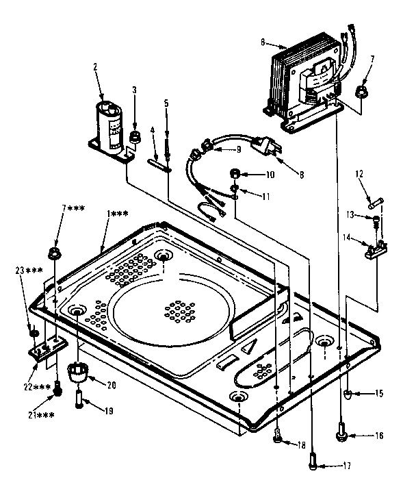 Kenmore 5658708510 microwave diagram