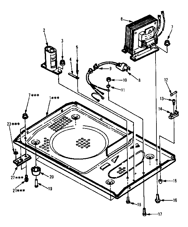 Kenmore 5658728510 microwave parts diagram
