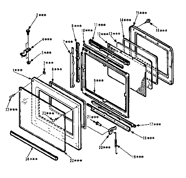 Kenmore 5658728510 door diagram
