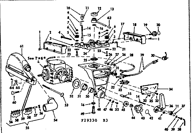 Craftsman 11329330 yoke assembly diagram