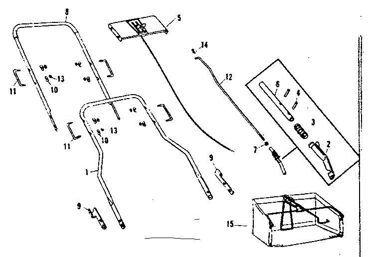 Craftsman 53681997 handle assembly diagram