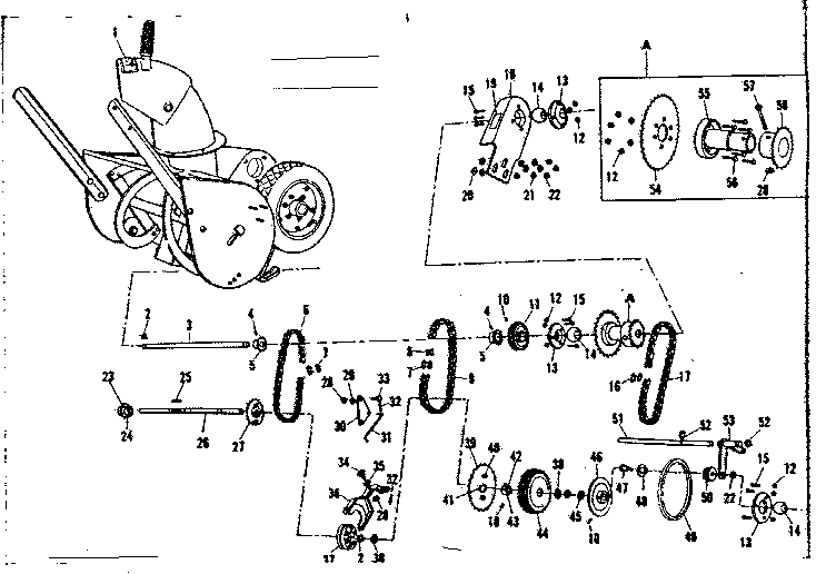 Craftsman 53682558 drive assembly diagram