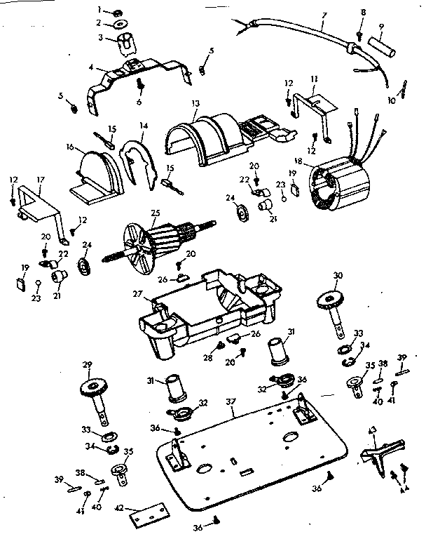 Kenmore 10082121 internal machine parts diagram