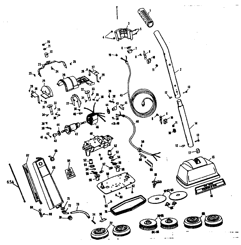 Kenmore 10082300 floor polisher diagram
