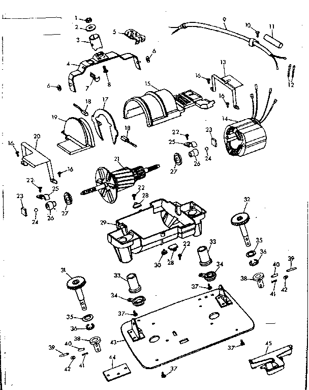 Kenmore 10082530 internal machine parts diagram