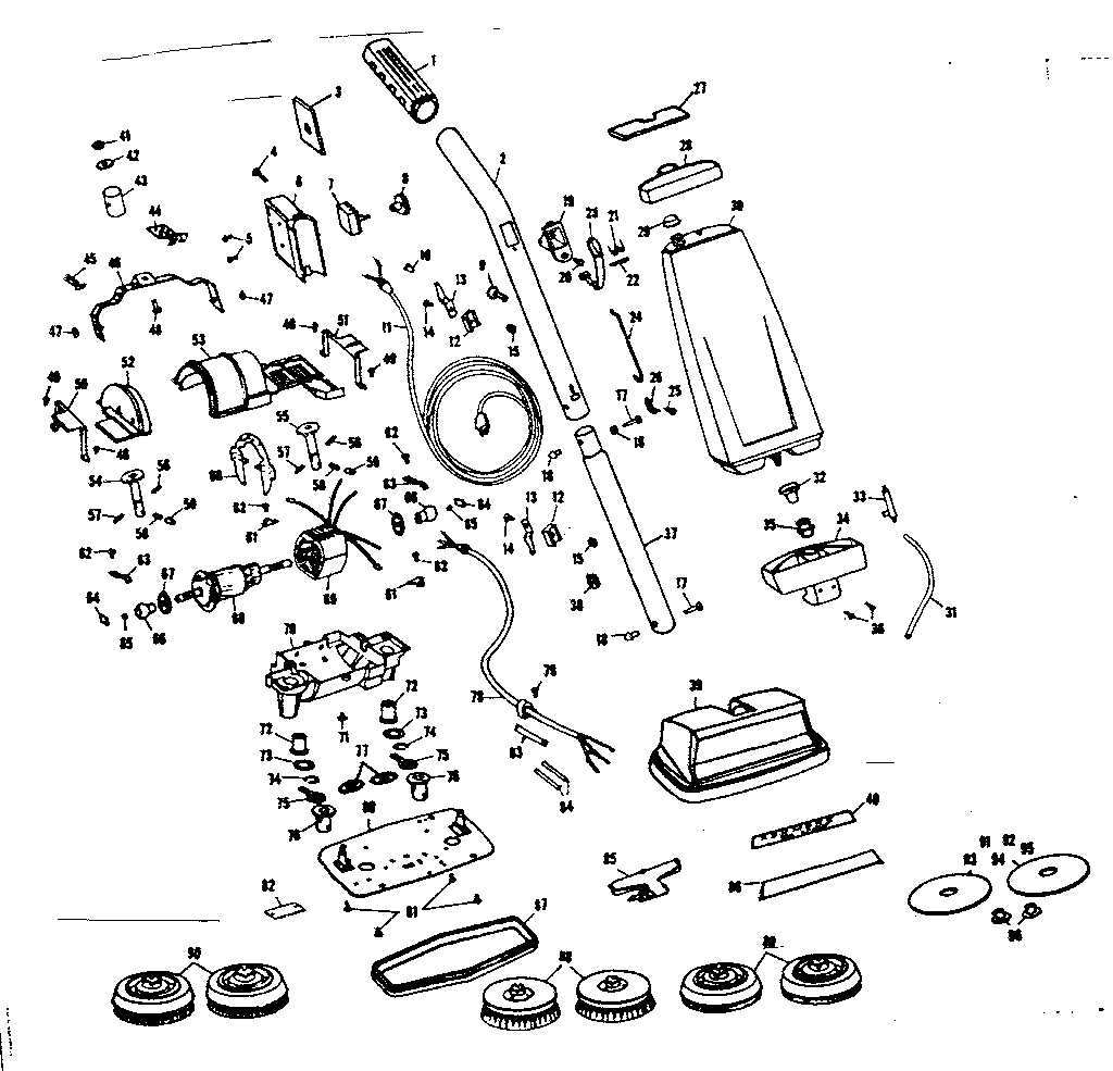 Kenmore 10082610 floor polisher diagram