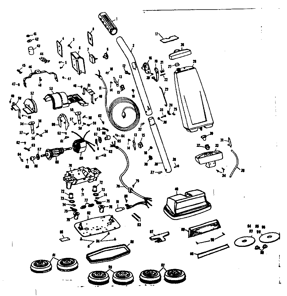 Kenmore 10082800 floor polisher diagram