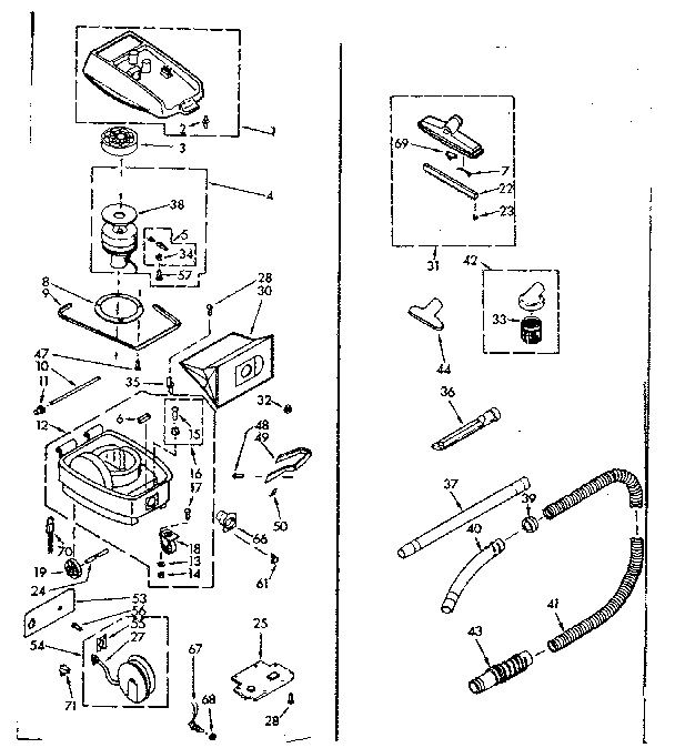 Kenmore 11620400 unit parts diagram