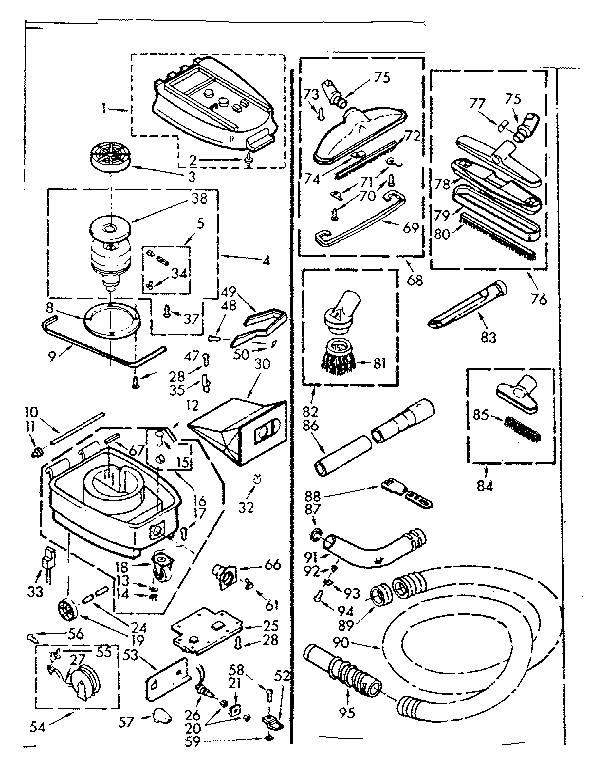 Kenmore 11620500 unit parts diagram
