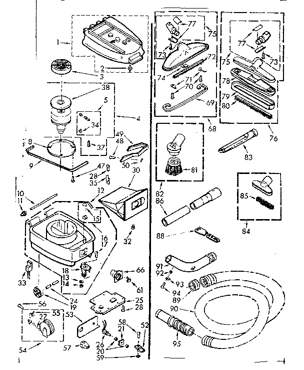 Kenmore 11620501 unit parts diagram