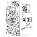 Kenmore 11629710 vacuum cleaner and attachment set diagram