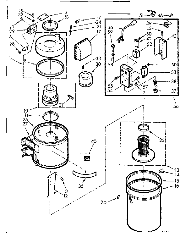 Kenmore 11640261 vacuum cleaner parts diagram
