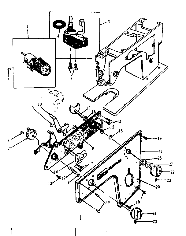 Kenmore 15813033 selector dials diagram