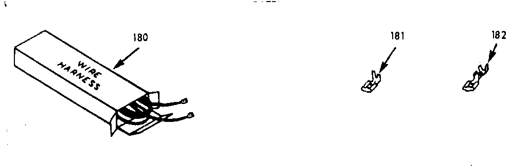 Kenmore 1033227001 wire harnesses and components diagram
