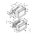 Kenmore 1033267001 full glass oven door diagram