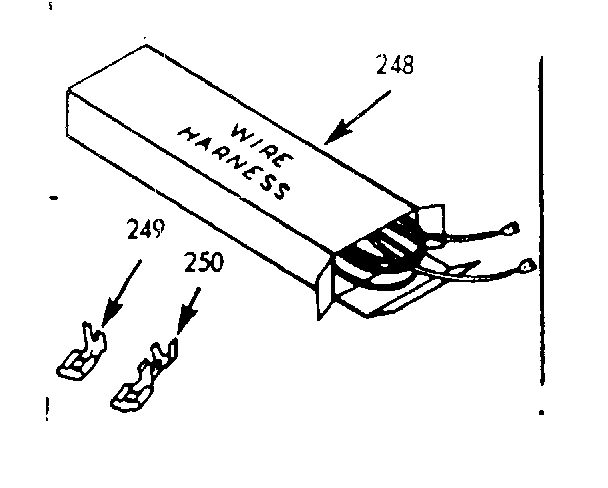 Kenmore 1033267001 wire harnesses and components diagram
