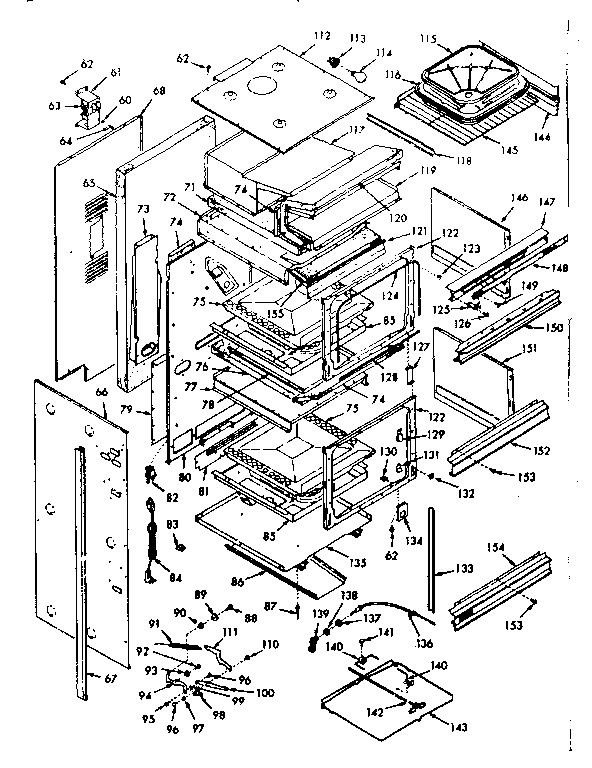 Kenmore 1033277021 body section diagram