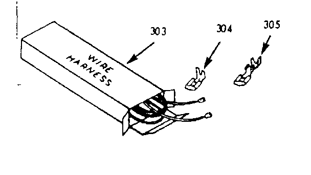 Kenmore 1033277021 wire harness and components diagram
