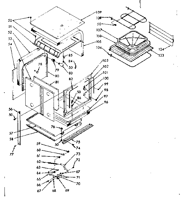 Kenmore 1034227060 body section diagram