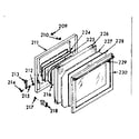 Kenmore 1034227000 full glass oven door diagram