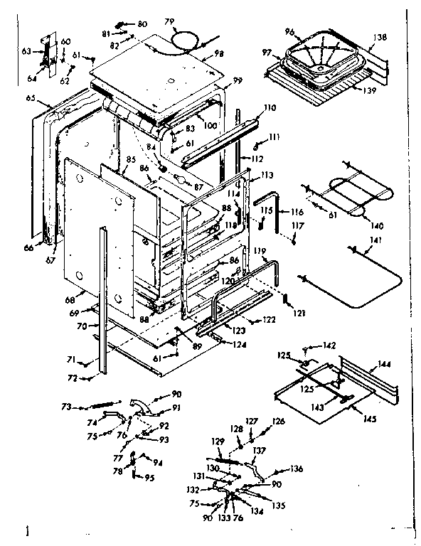 Kenmore 1034267020 body section diagram
