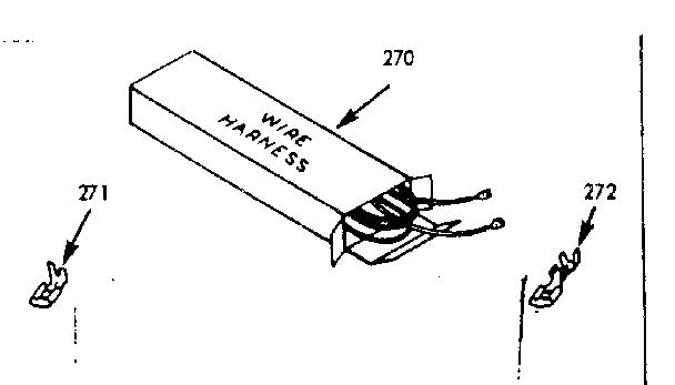 Kenmore 1034267020 wire harnesses and components diagram