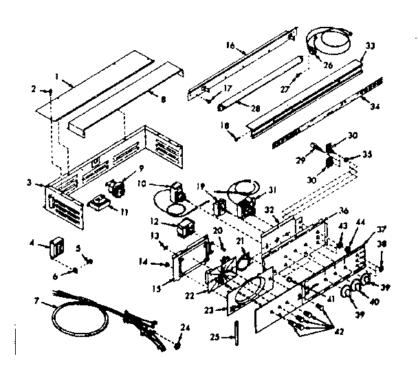 Kenmore 1034267062 control panel diagram