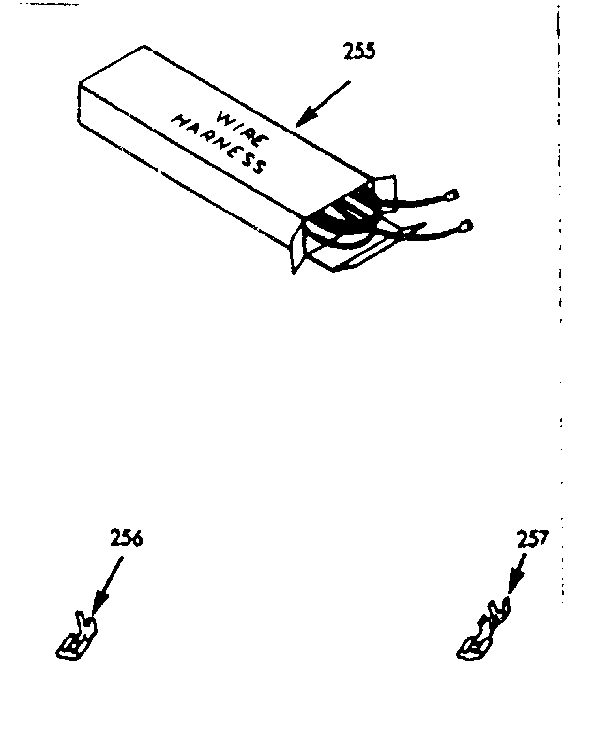 Kenmore 1034267062 wire harnesses & components diagram