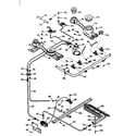 Kenmore 1036077020 burner section diagram