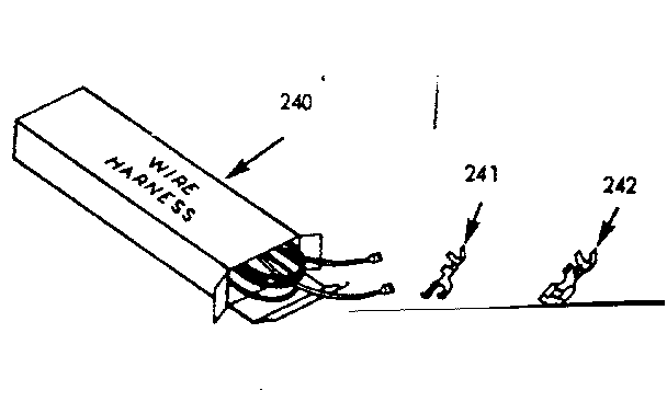 Kenmore 1036087000 wire harness and components diagram