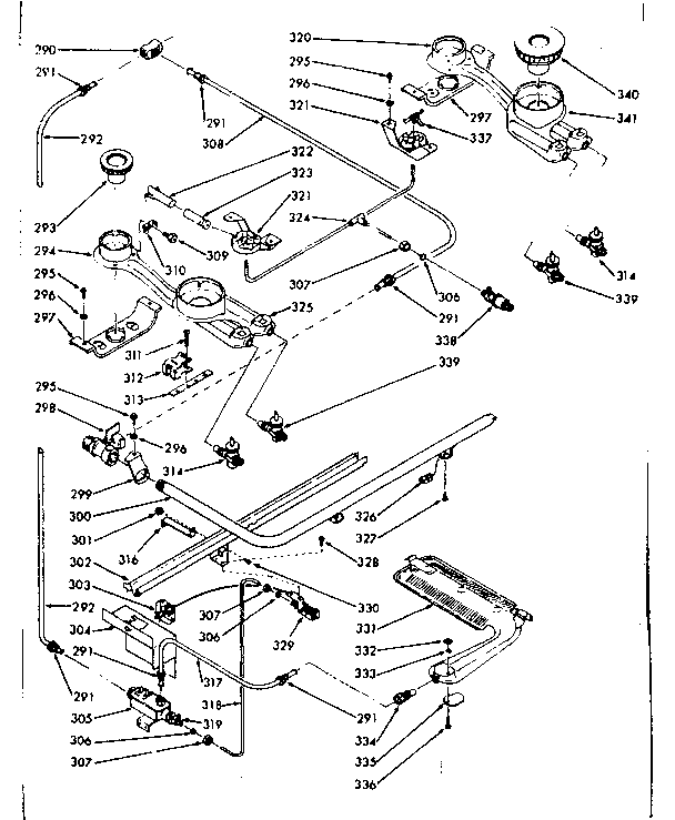 Kenmore 1037177062 backguard section diagram